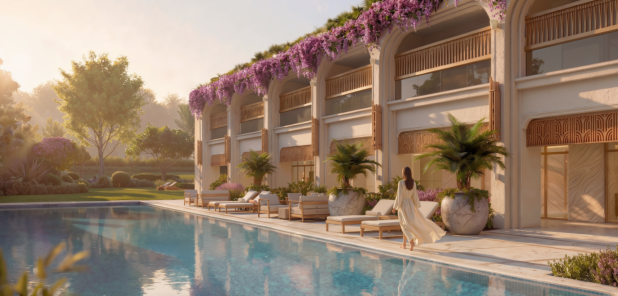 Lodha Belmont – Residential Property in Thane with Art Deco-Inspired Poolside