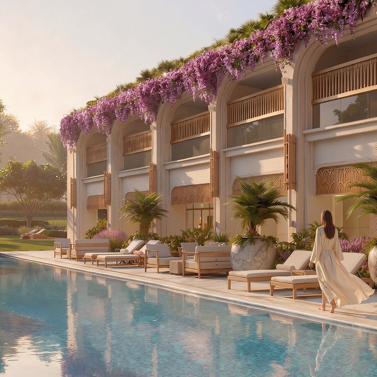 Lodha Belmont – Residential Property in Richmond County, Thane with Art Deco-Inspired Poolside Living