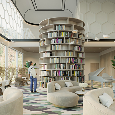Lodha Bel Air - Residential Project in Jogeshwari with Library