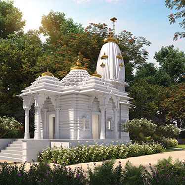 Lodha Riservo, Vikhroli – Residential Property in Vikhroli with Temple View