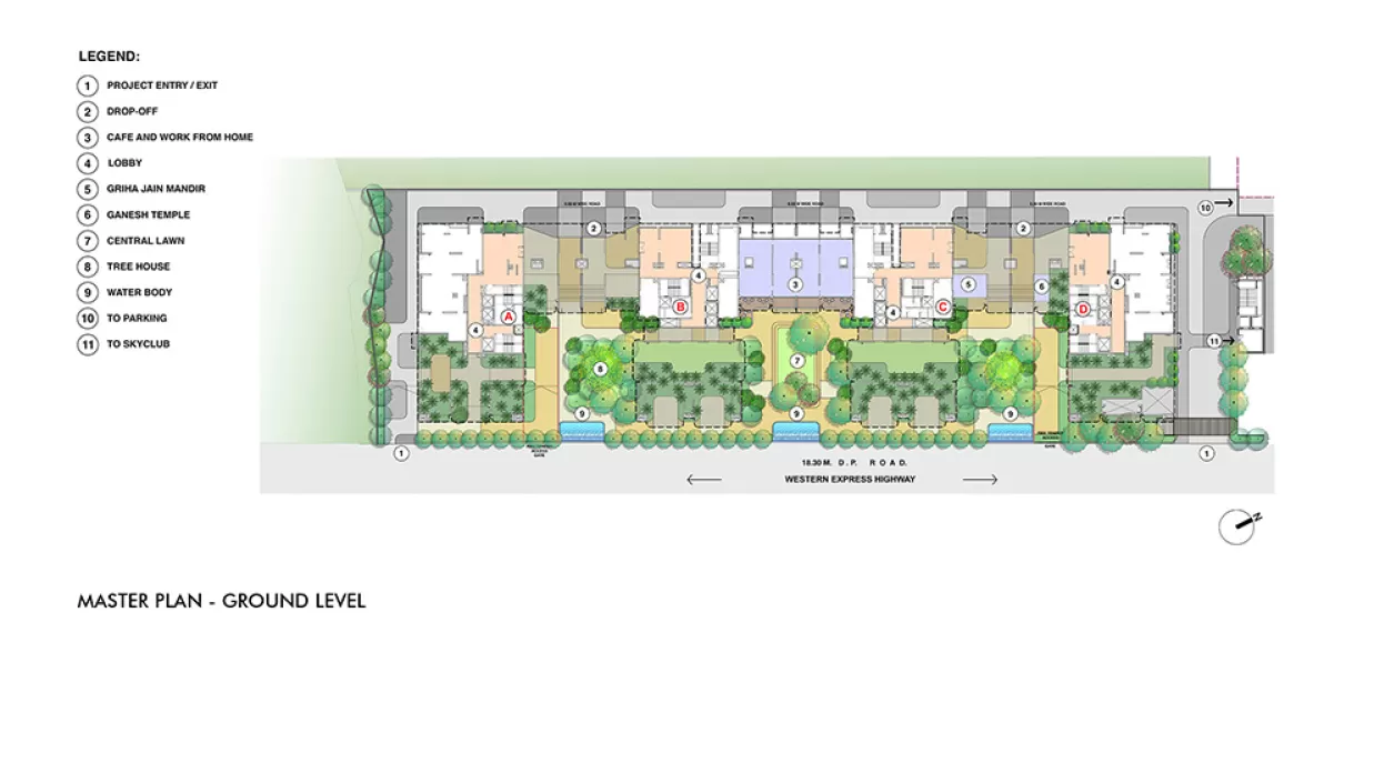 Lodha Acenza - Master Plan Layout in Andheri