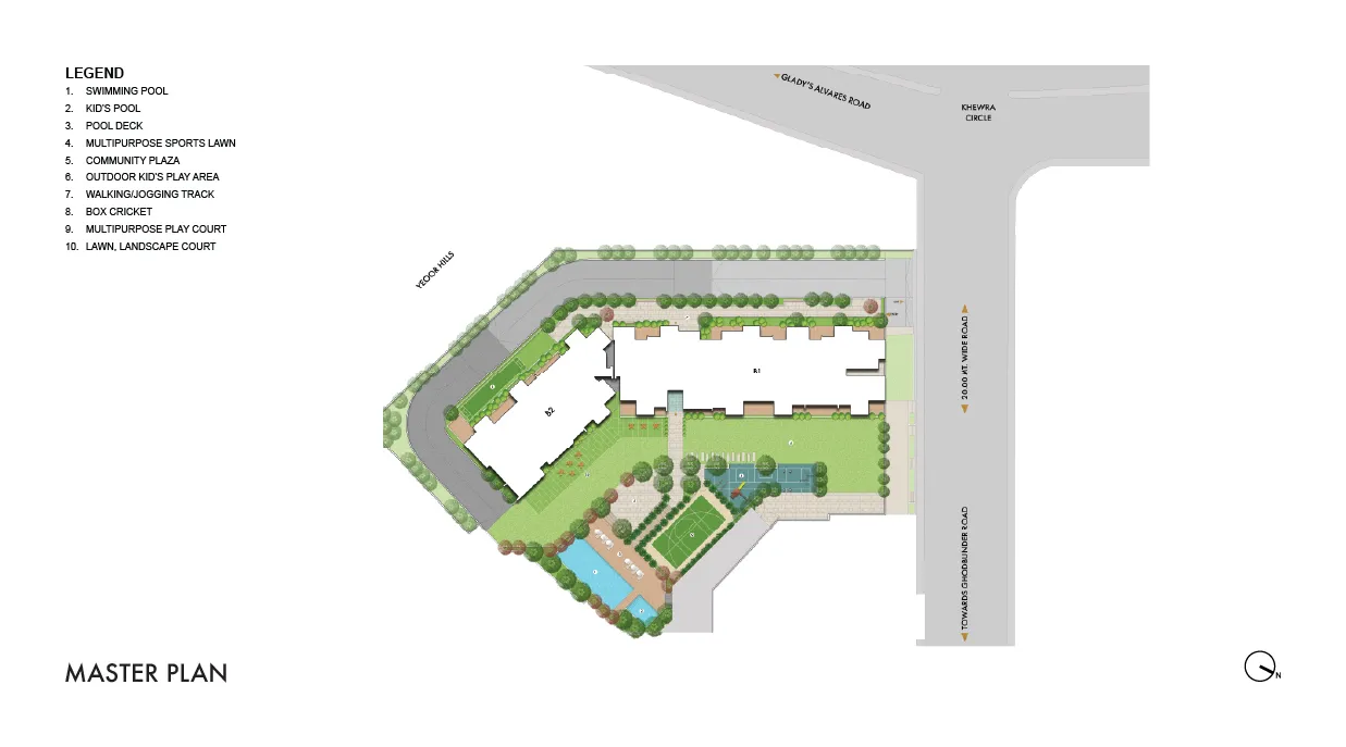Lodha Bellavista - Master Plan Layout in Thane